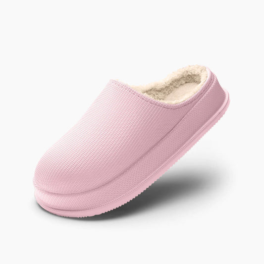 EVA Autumn And Winter Poop Feeling Plus Size Couple Waterproof Non-slip Warm Home Cotton Slippers